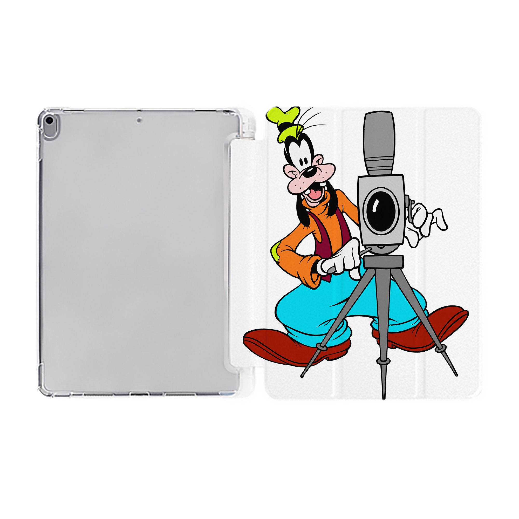 （画像用） ミッキーマウス Mickey Mouse IPad ケース ペン収納付き 三つ折りスタンド PUレザー×シリコン 対応機種9.5/10.5/10.9インチ